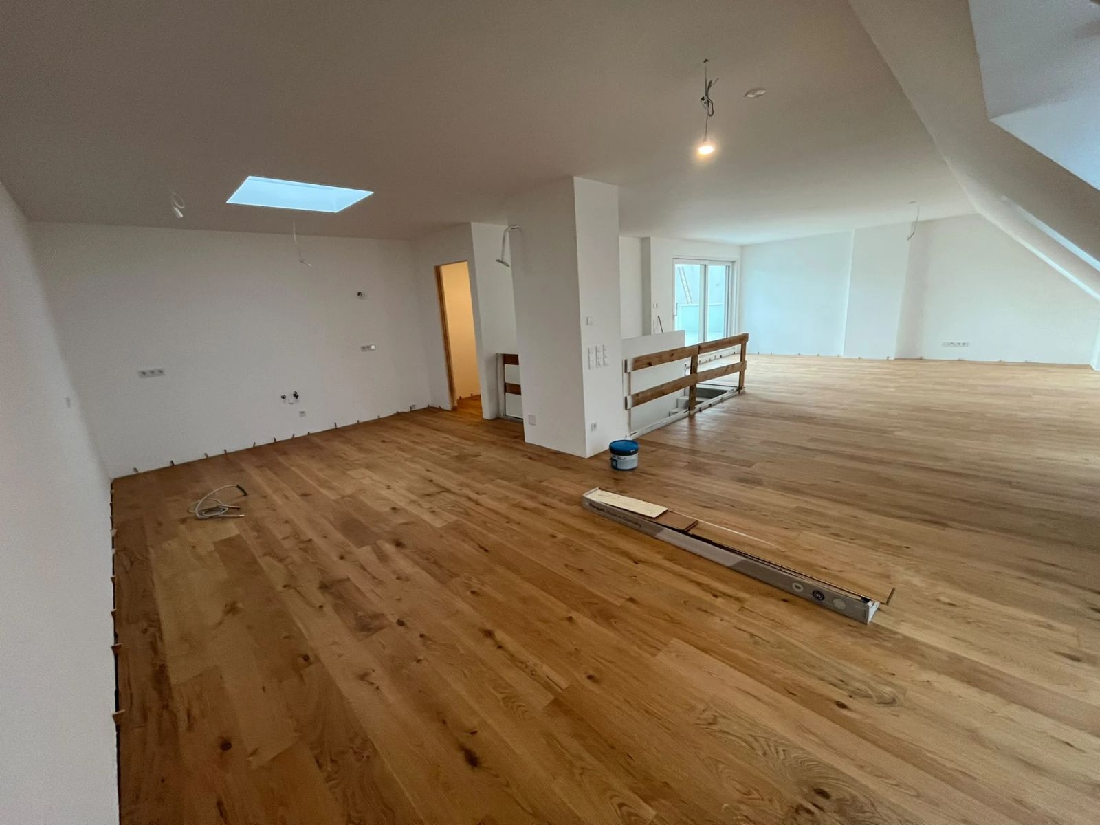 Landhausdielen im Dachgeschoss